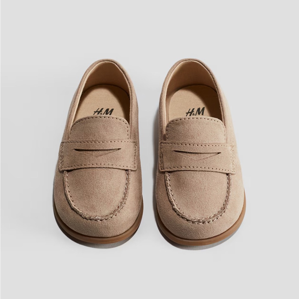 NWT H&M Tan Suede Loafers for Baby/Toddler Size 4-5